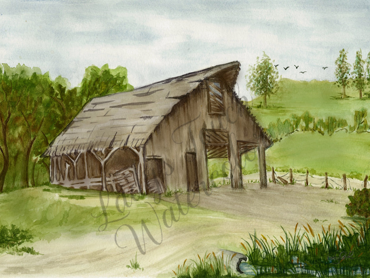 Tack Barn - Framed - Scenery