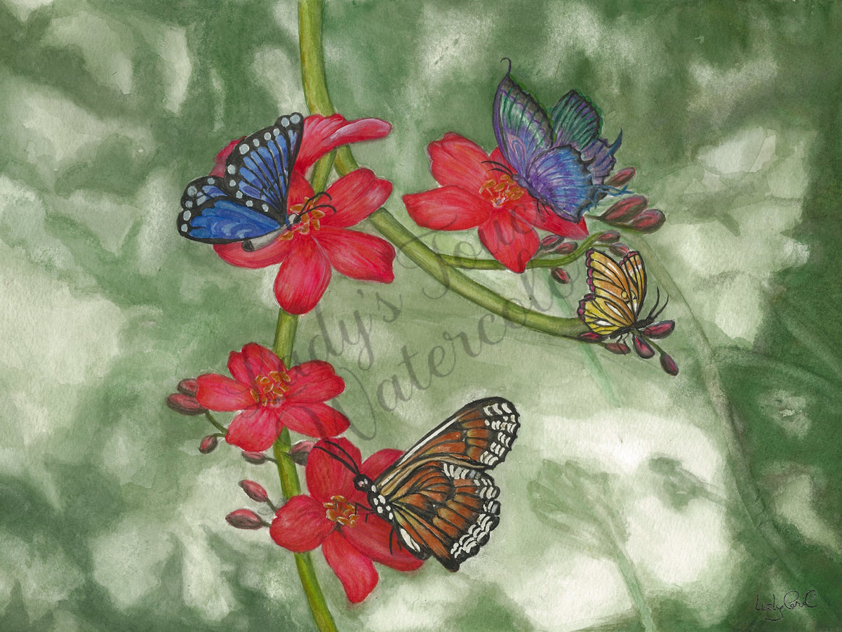 Butterfly Kisses - Framed - Scenery