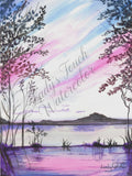 An Evening On The Lake - Unframed Print
