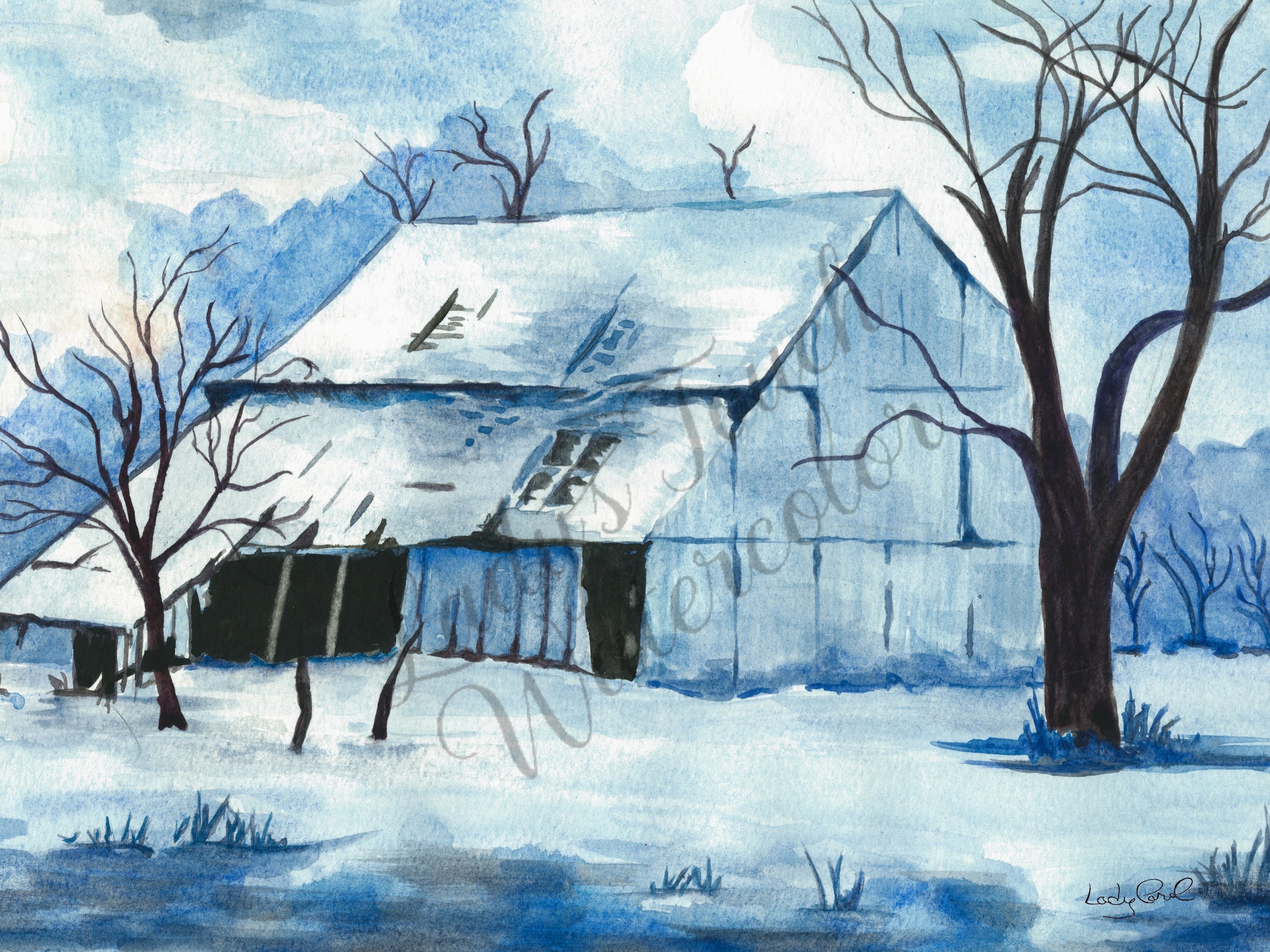 Frozen In Time - Framed - Scenery