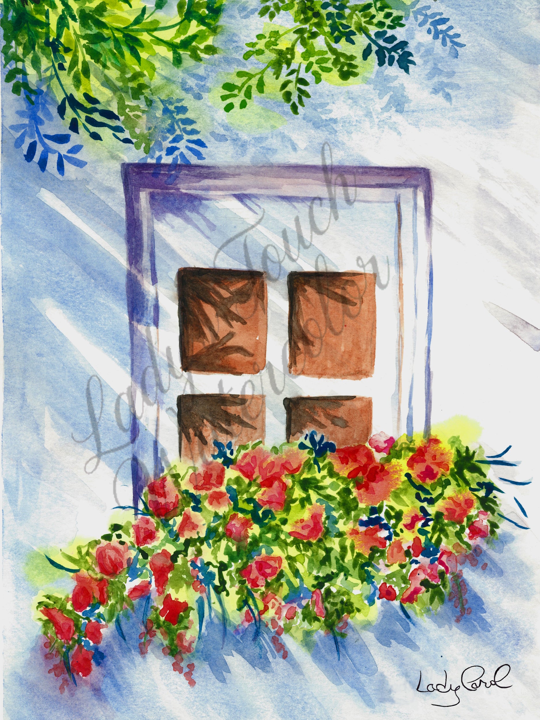 Grecian Villa - Framed - Scenery