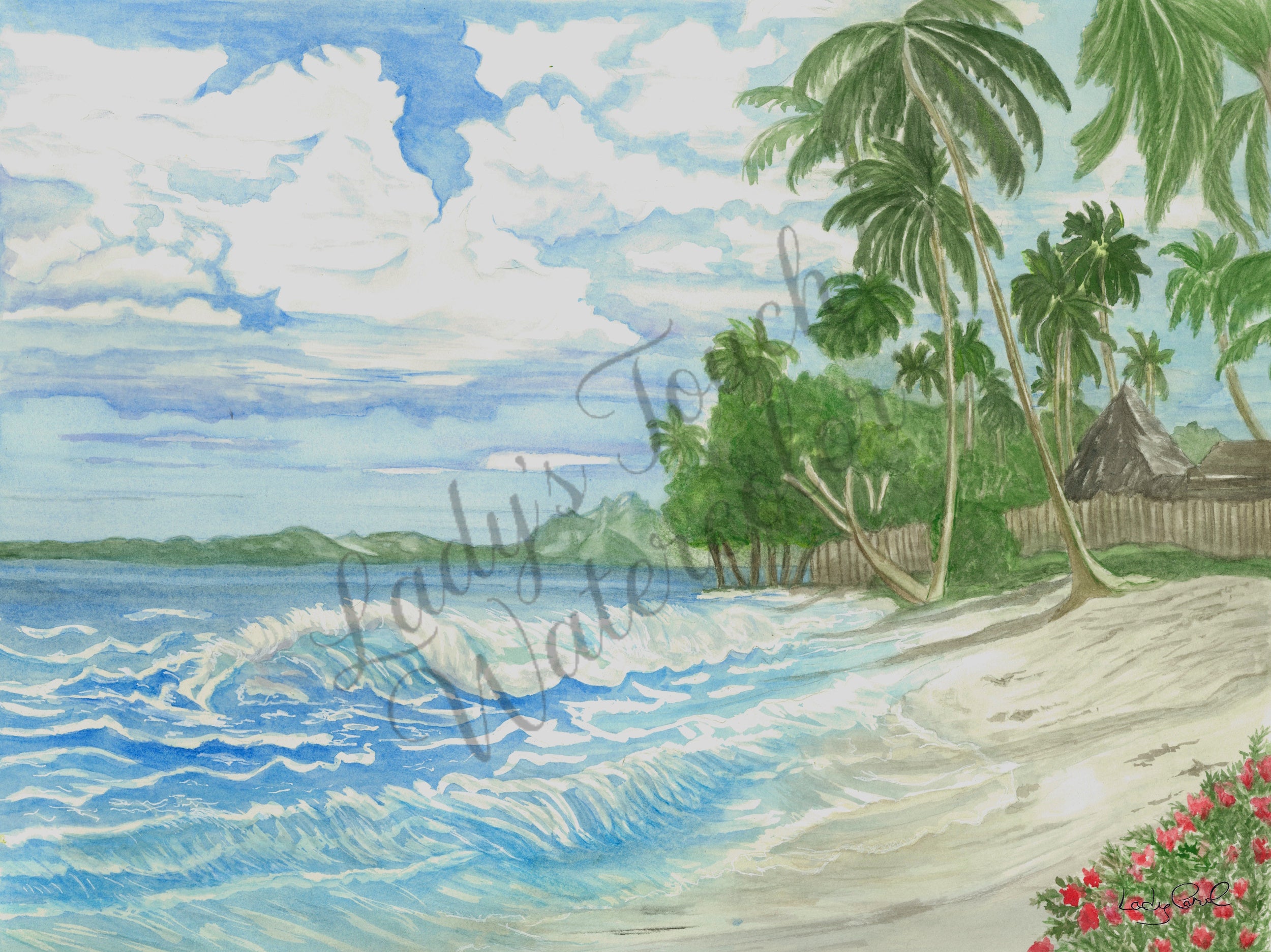 Island Dream - Framed - Scenery