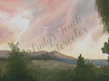 Meadow Aniron At Dusk - Framed - Scenery