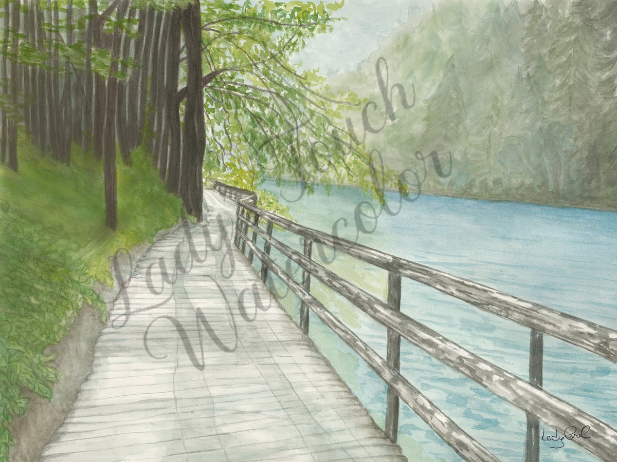 River Walk - Unframed Print