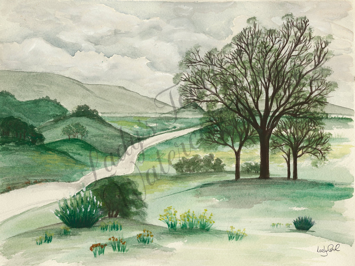 The Long And Winding Road 2 - Framed - Scenery