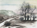 The Long And Winding Road 1 - Framed - Scenery
